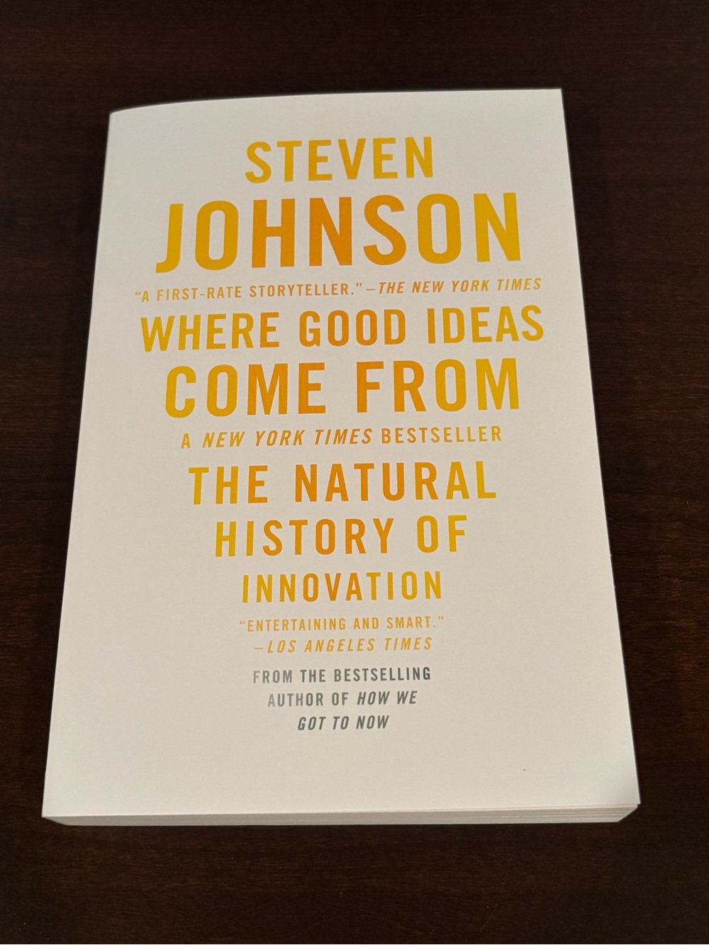 Where Good Ideas Come From by Steven Johnson Signed by Author
